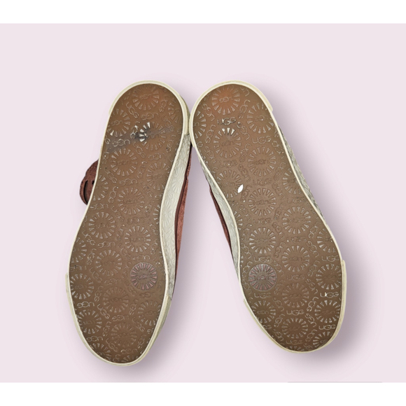 UGG Australia Russet Suede Sheepskin Boots Brown Women's Size 8 - Picture 11 of 12